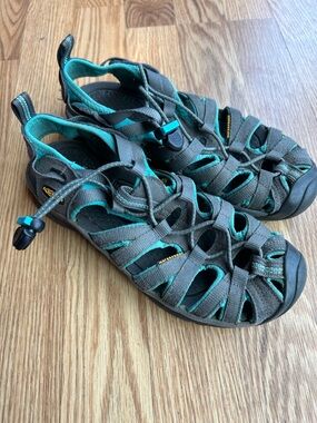 Keen Women's size 6 Waterproof Grey & Teal Outdoor Sandals